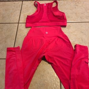 BuffBunny Sports Bra & Legging Set (Pink)
